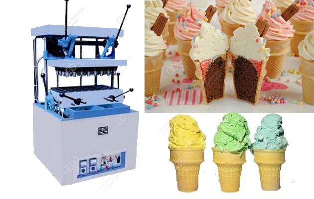 Ice Cream Cone Baking Machine for 24 Moulds
