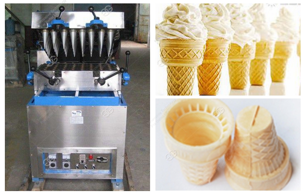 Semi-Automatic Ice Cream Wafer Cone for 32 Moulds